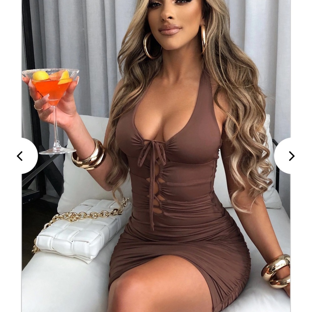 Brown Mini Dress